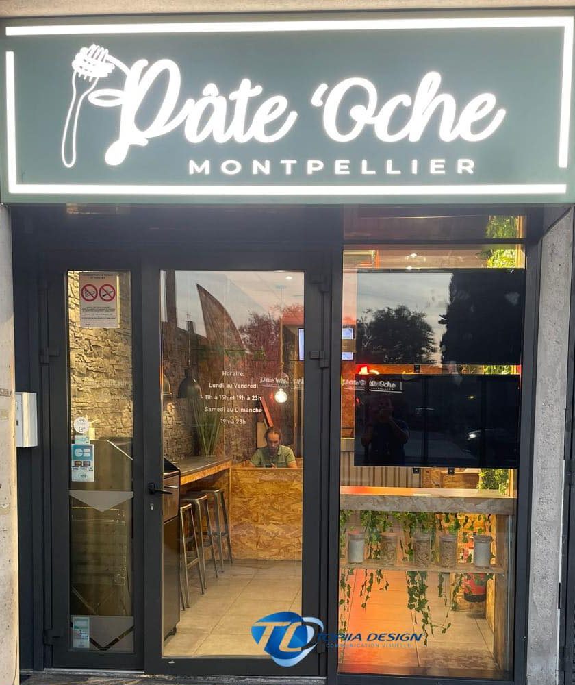 Pâte’Oche – Enseigne lumineuse